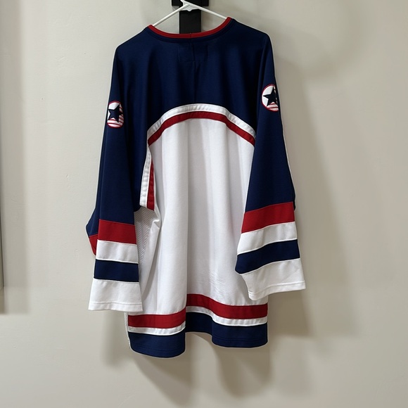 Vintage 2002 Nike Team USA Hockey Jersey Mens XXL White Winter Olympics Stitched - Picture 2 of 5